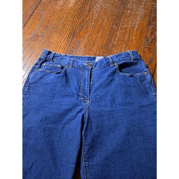 Size 10 Ruby Rd Denim Blue Jean Capri Pants Pedal Pushers Skimmers - Picture 3 of 5